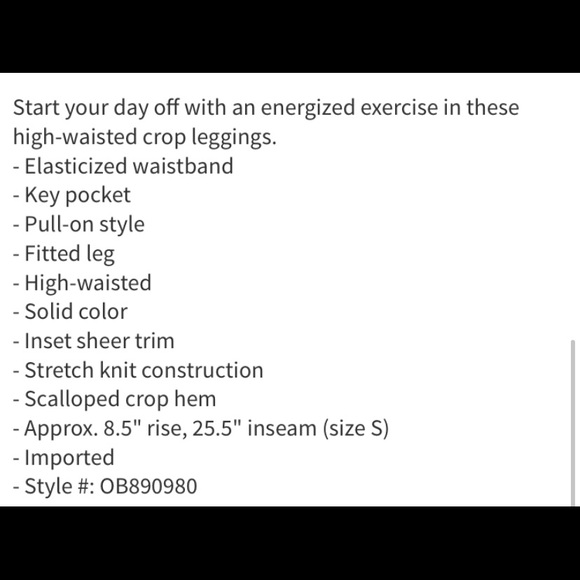 FP Movement Genesis High Waisted Crop Leggings - Picture 8 of 8